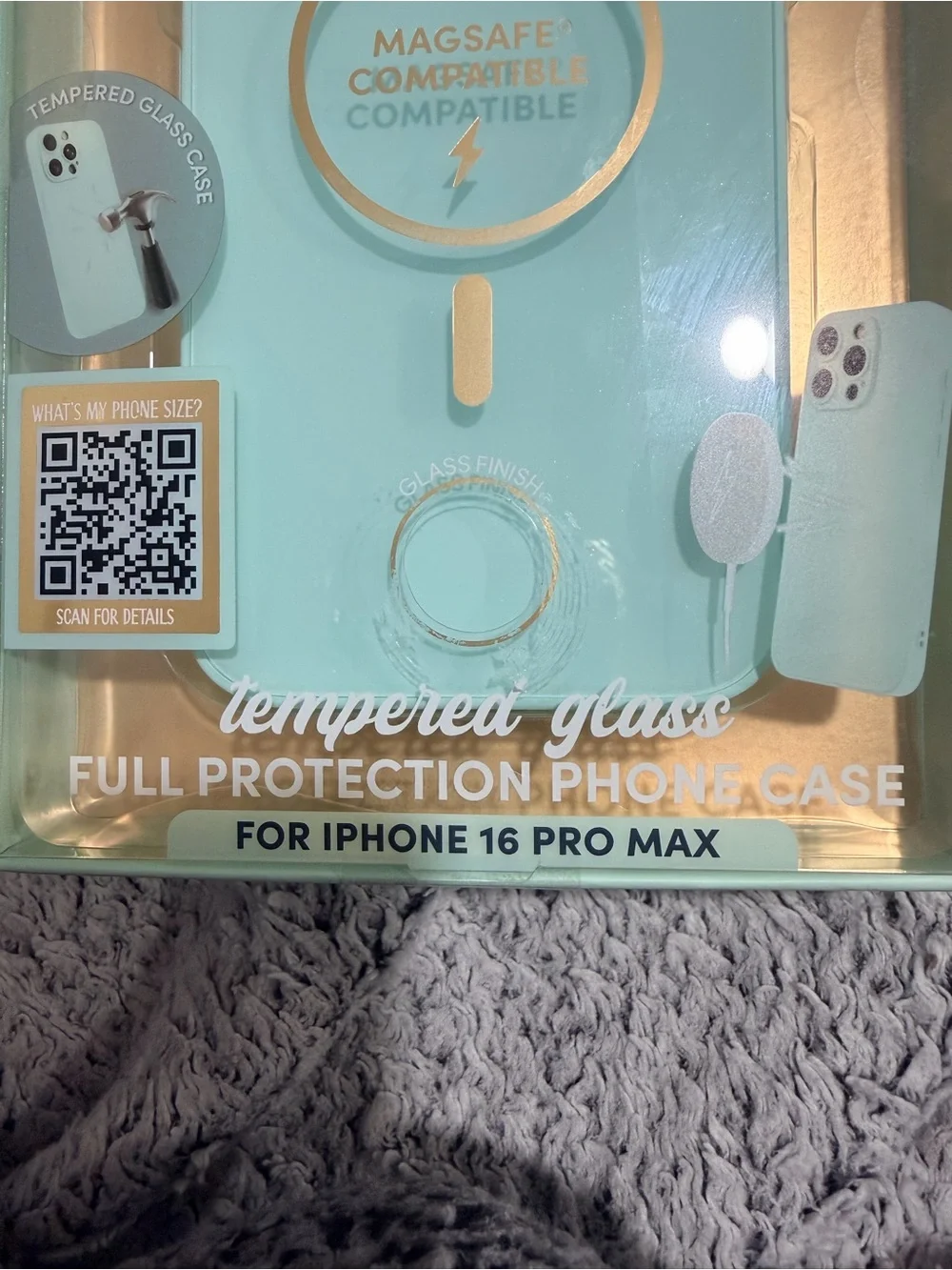 XO Poppy Mint MagSafe-Compatible iPhone 16 Pro Max Case